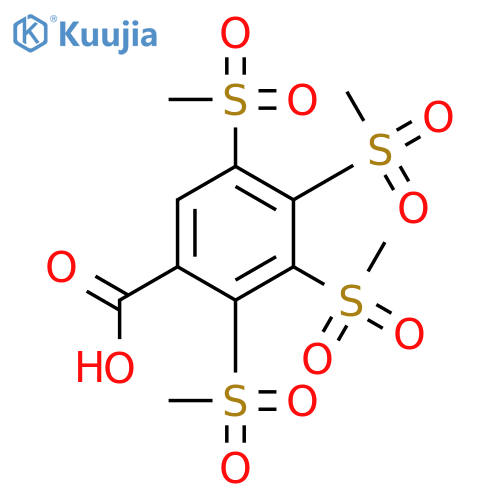 BENZOIC ACID, 2,3,4,5-TETRAKIS(METHYLSULFONYL)- structure