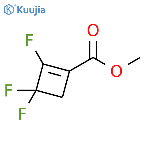 1-Cyclobutene-1-carboxylic acid, 2,3,3-trifluoro-, methyl ester structure