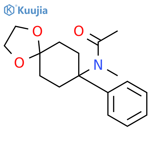 Acetamide, N-methyl-N-(8-phenyl-1,4-dioxaspiro[4.5]dec-8-yl)- structure