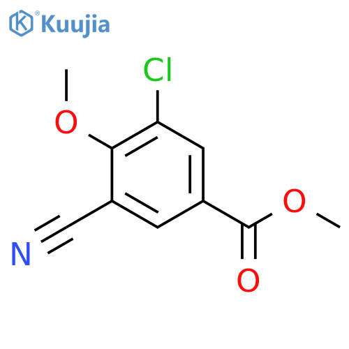 Methyl 3-chloro-5-cyano-4-methoxybenzoate structure