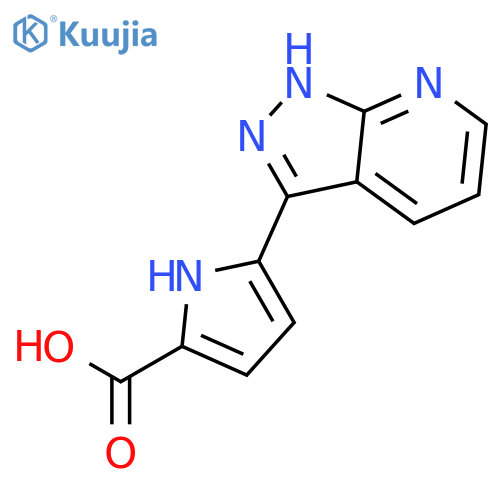 1H-Pyrrole-2-carboxylic acid, 5-(1H-pyrazolo[3,4-b]pyridin-3-yl)- structure
