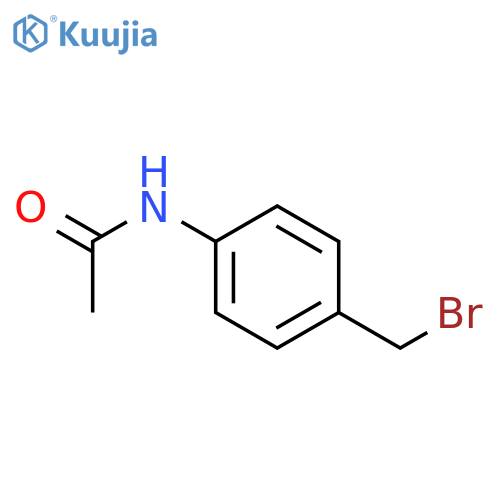 N-4-(bromomethyl)phenylacetamide structure