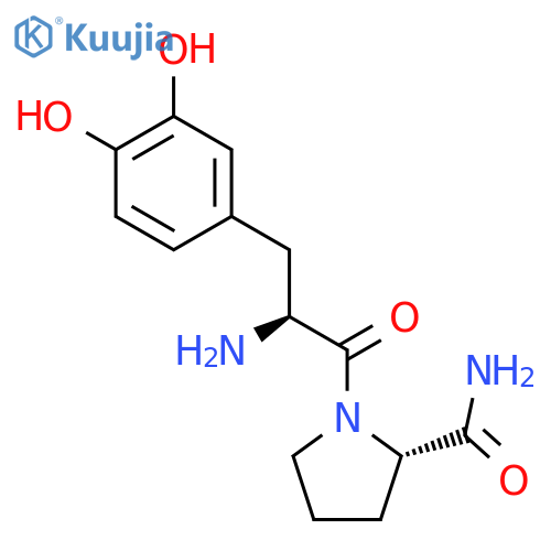 L-Prolinamide, 3-hydroxy-L-tyrosyl- structure