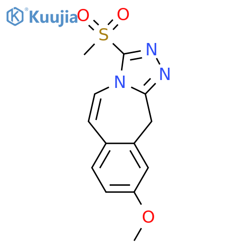 11H-1,2,4-Triazolo[3,4-b][3]benzazepine, 9-methoxy-3-(methylsulfonyl)- structure