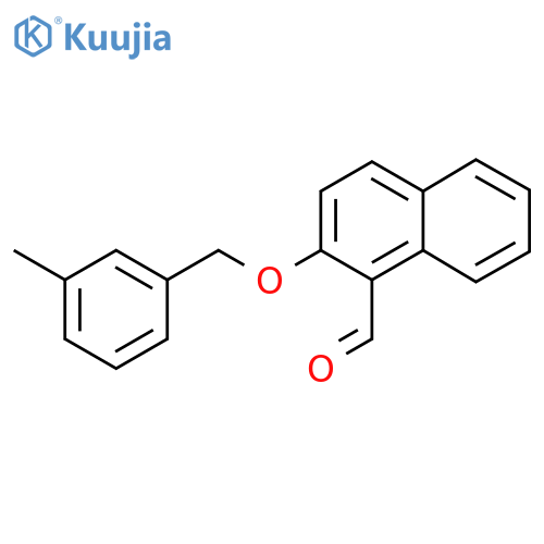 2-[(3-Methylbenzyl)oxy]naphthalene-1-carbaldehyde structure