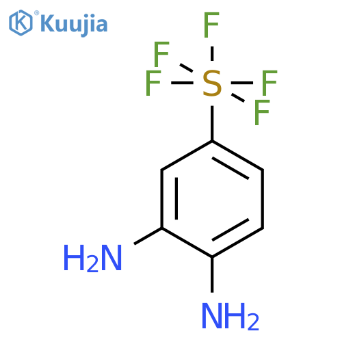 4-(PENTAFLUOROSULFANYL)BENZENE-1,2-DIAMINE structure