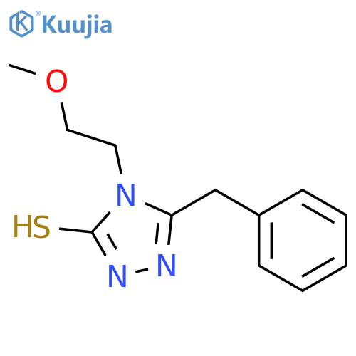 5-Benzyl-4-(2-methoxyethyl)-4h-1,2,4-triazole-3-thiol structure