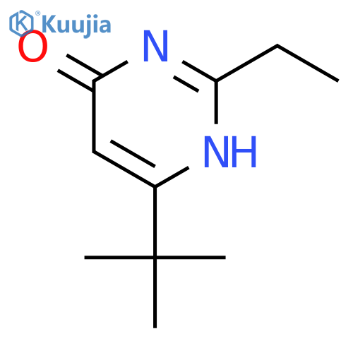 6-tert-butyl-2-ethylpyrimidin-4-ol structure