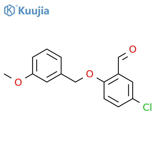 5-chloro-2-[(3-methoxyphenyl)methoxy]benzaldehyde structure