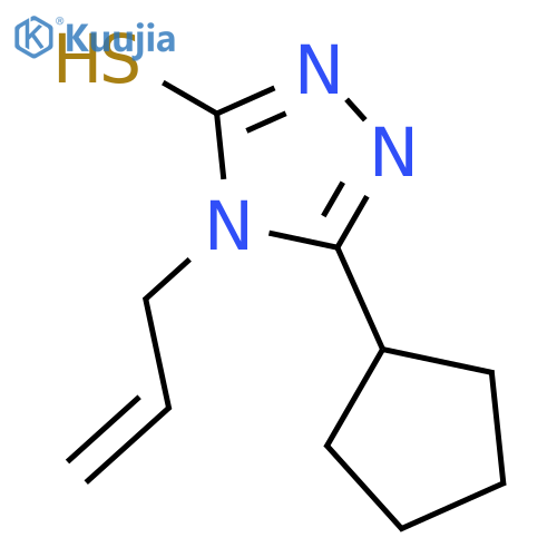 4-Allyl-5-cyclopentyl-4H-1,2,4-triazole-3-thiol structure