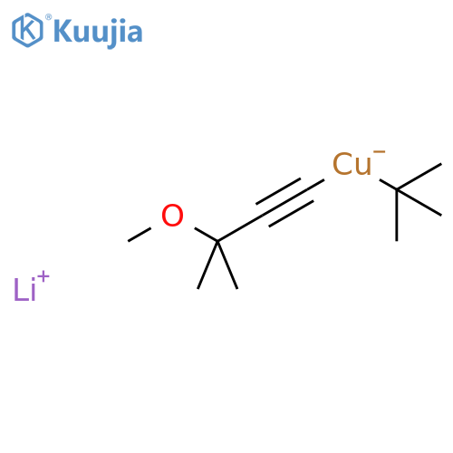 Cuprate(1-), (3-methoxy-3-methyl-1-butynyl)(1,1-dimethylethyl)-, lithium structure