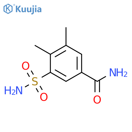 3,4-dimethyl-5-sulfamoylbenzamide structure