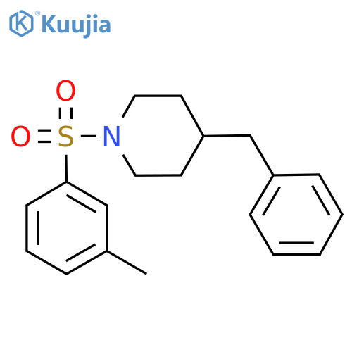 4-benzyl-1-(3-methylbenzenesulfonyl)piperidine structure