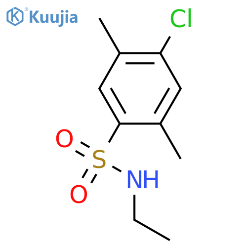 4-chloro-N-ethyl-2,5-dimethylbenzene-1-sulfonamide structure