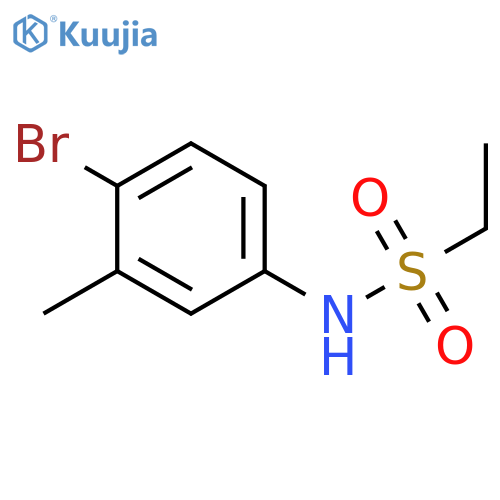 N-(4-bromo-3-methylphenyl)ethanesulfonamide structure