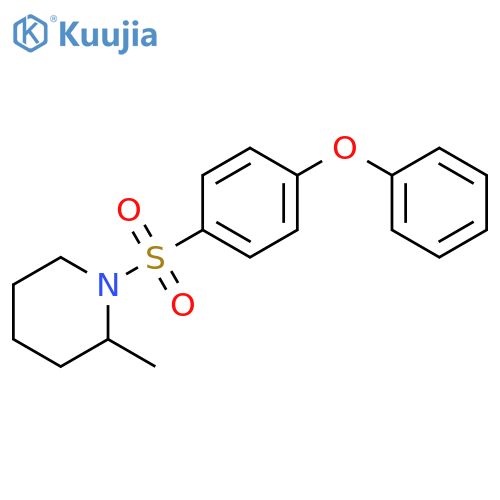 2-methyl-1-(4-phenoxybenzenesulfonyl)piperidine structure