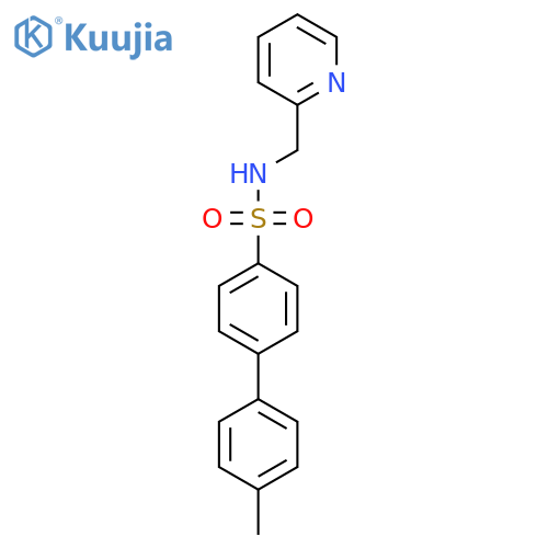 4'-methyl-N-(pyridin-2-yl)methyl-1,1'-biphenyl-4-sulfonamide structure
