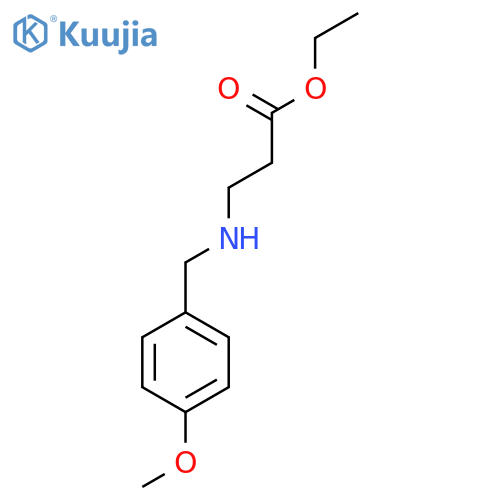 Ethyl 3-{[(4-methoxyphenyl)methyl]amino}propanoate structure