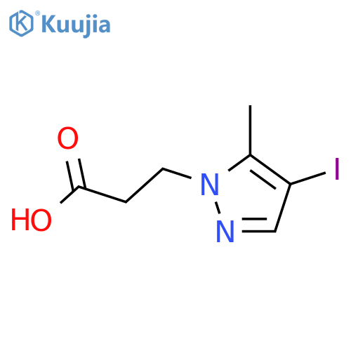 3-(4-Iodo-5-methyl-1H-pyrazol-1-yl)propanoic acid structure
