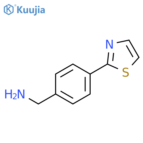 4-(1,3-Thiazol-2-yl)phenylmethylamine structure