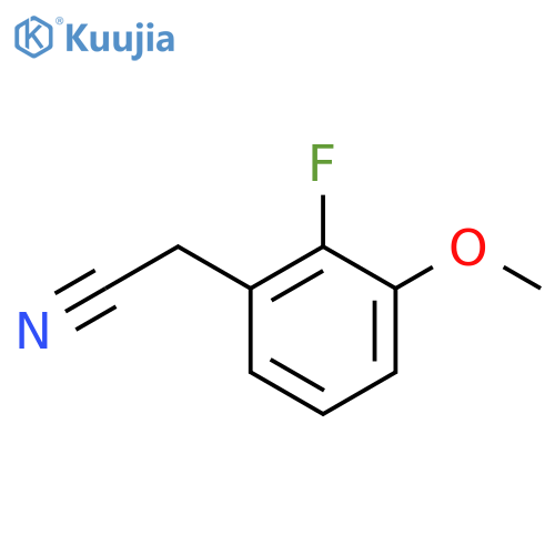 2-(2-Fluoro-3-methoxyphenyl)acetonitrile structure
