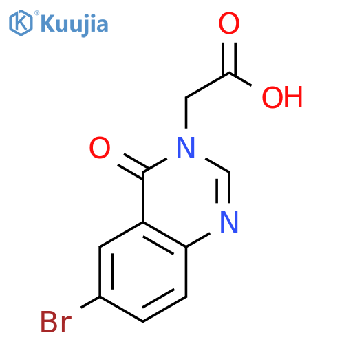 2-(6-Bromo-4-oxo-3,4-dihydroquinazolin-3-yl)acetic Acid structure