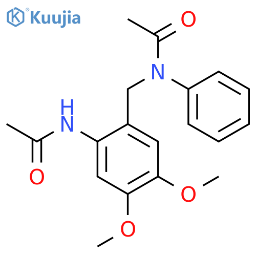 Acetamide, N-[[2-(acetylamino)-4,5-dimethoxyphenyl]methyl]-N-phenyl- structure