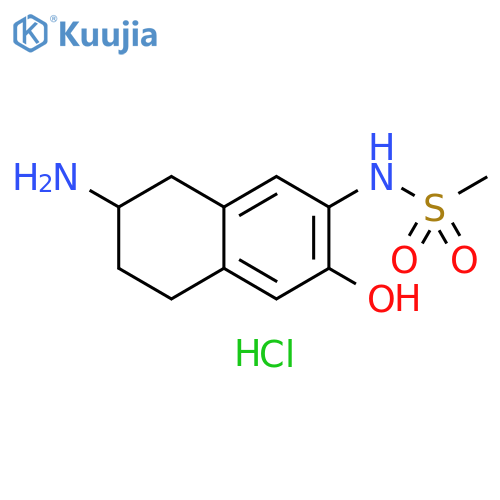 Methanesulfonamide, N-(7-amino-5,6,7,8-tetrahydro-3-hydroxy-2-naphthalenyl)-, hydrochloride (1:1) structure