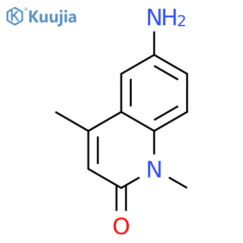 6-amino-1,4-dimethyl-1,2-dihydroquinolin-2-one structure