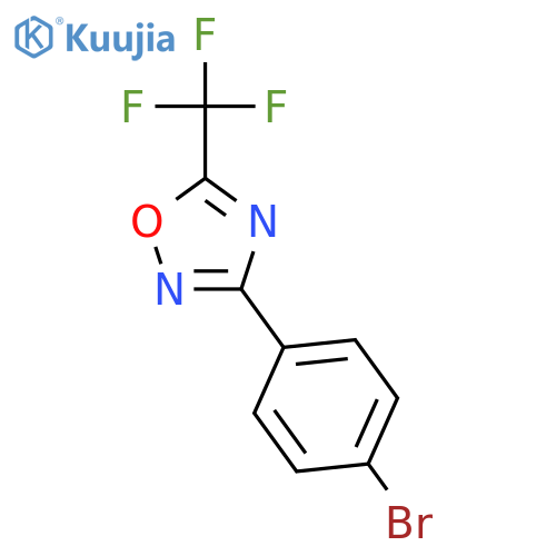 3-(4-bromophenyl)-5-(trifluoromethyl)-1,2,4-oxadiazole structure