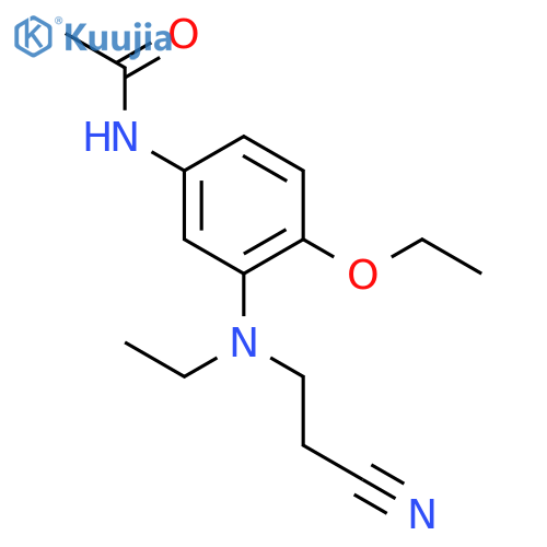 N-{3-[(2-cyanoethyl)(ethyl)amino]-4-ethoxyphenyl}acetamide structure