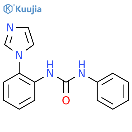 Urea, N-[2-(1H-imidazol-1-yl)phenyl]-N'-phenyl- structure