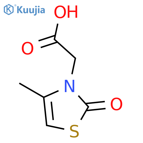 2-(4-methyl-2-oxo-2,3-dihydro-1,3-thiazol-3-yl)acetic acid structure