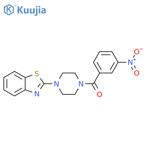 2-4-(3-nitrobenzoyl)piperazin-1-yl-1,3-benzothiazole structure