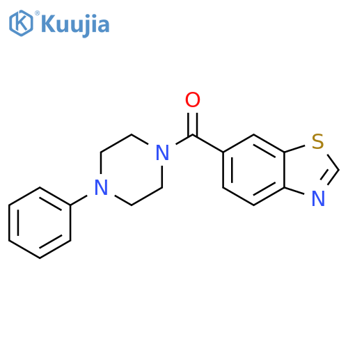 6-(4-phenylpiperazine-1-carbonyl)-1,3-benzothiazole structure