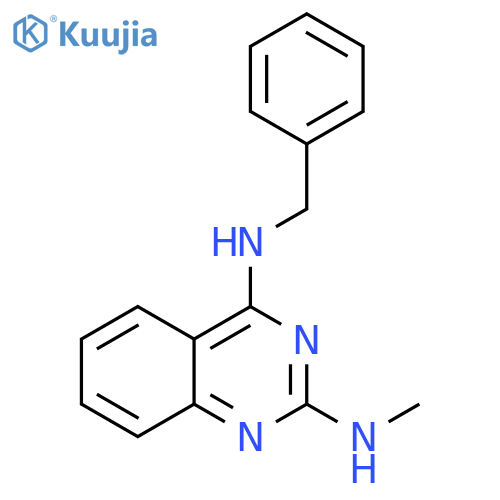 2,4-Quinazolinediamine, N2-methyl-N4-(phenylmethyl)- structure