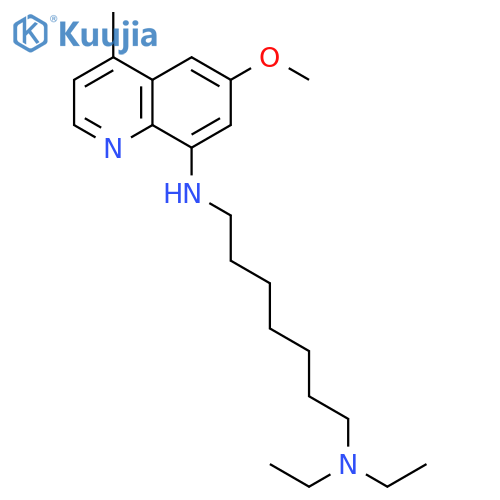 N,N-diethyl-N''-(6-methoxy-4-methylquinolin-8-yl)heptane-1,7-diamine structure