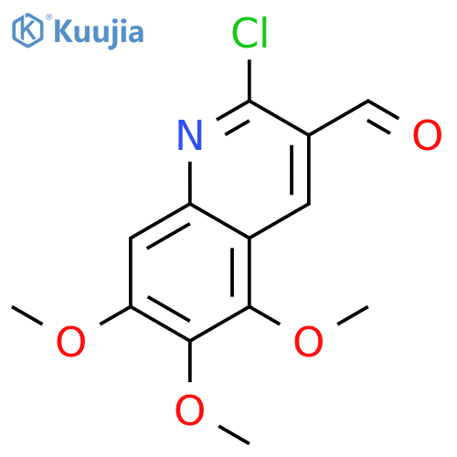 2-Chloro-5,6,7-trimethoxy-3-quinolinecarbaldehyde structure