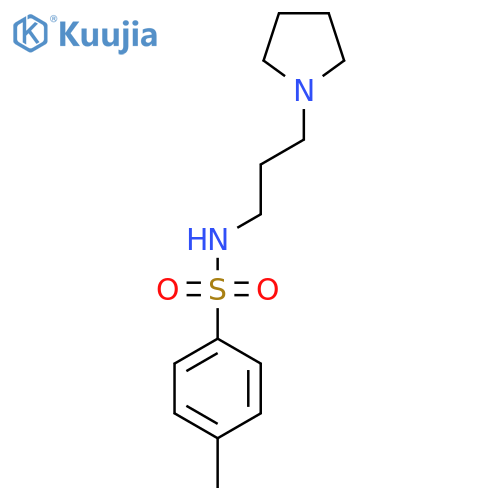 4-Methyl-N-[3-(pyrrolidin-1-yl)propyl]benzene-1-sulfonamide structure