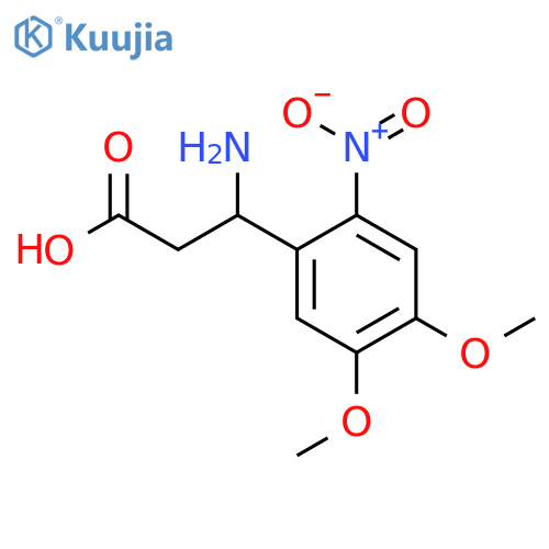 3-AMINO-3-(4,5-DIMETHOXY-2-NITRO-PHENYL)-PROPIONIC ACID structure