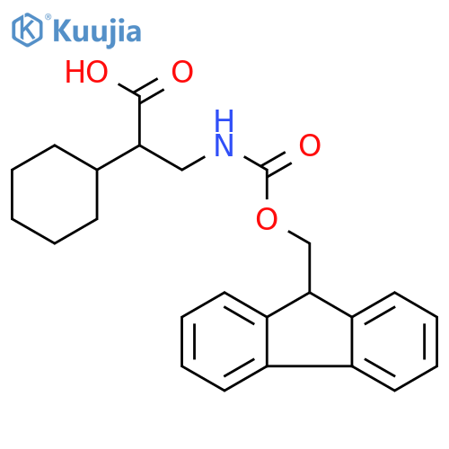 Cyclohexaneacetic acid,a-[[[(9H-fluoren-9-ylmethoxy)carbonyl]amino]methyl]- structure