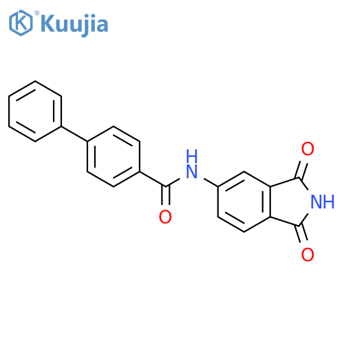 N-(1,3-dioxo-2,3-dihydro-1H-isoindol-5-yl)-1,1'-biphenyl-4-carboxamide structure