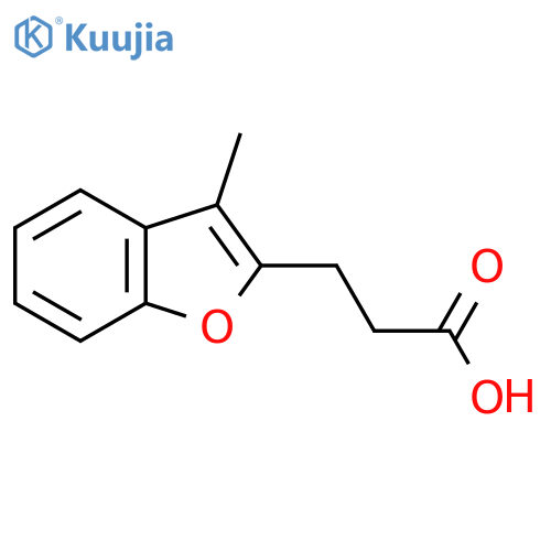 3-(3-methyl-1-benzofuran-2-yl)propanoic acid structure