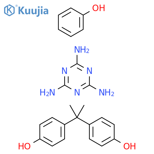 Phenol,4,4'-(1-methylethylidene)bis-,polymerwithphenoland1,3,5-triazine-2,4,6-triamine structure