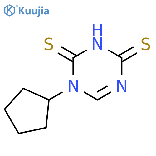 1-cyclopentyl-1,3,5-triazine-2,4(1H,3H)-dithione structure