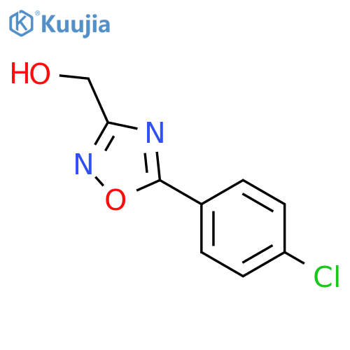 5-(4-chlorophenyl)-1,2,4-oxadiazol-3-ylmethanol structure