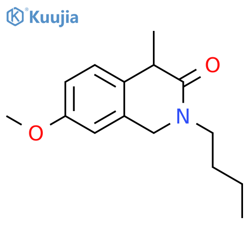 3(2H)-Isoquinolinone, 2-butyl-1,4-dihydro-7-methoxy-4-methyl- structure