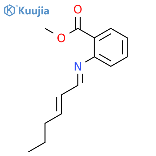 methyl 2-(2-hexenylideneamino)benzoate structure