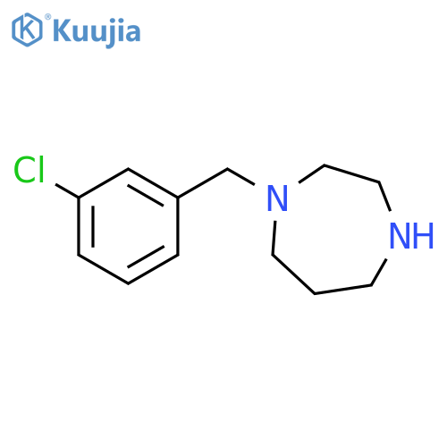1-(3-Chlorobenzyl)-1,4-diazepane structure