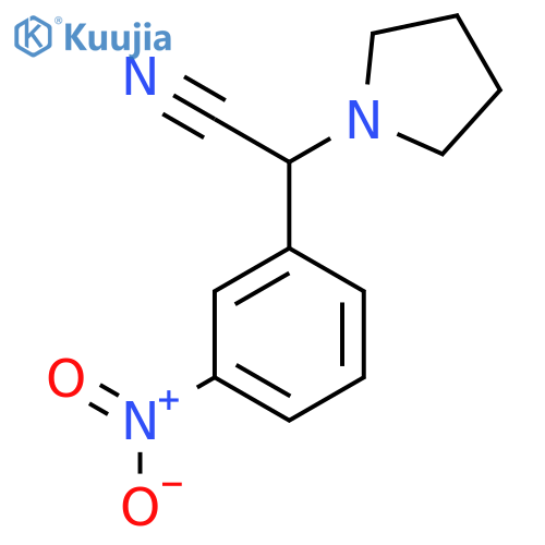 (3-Nitrophenyl)(pyrrolidin-1-yl)acetonitrile structure